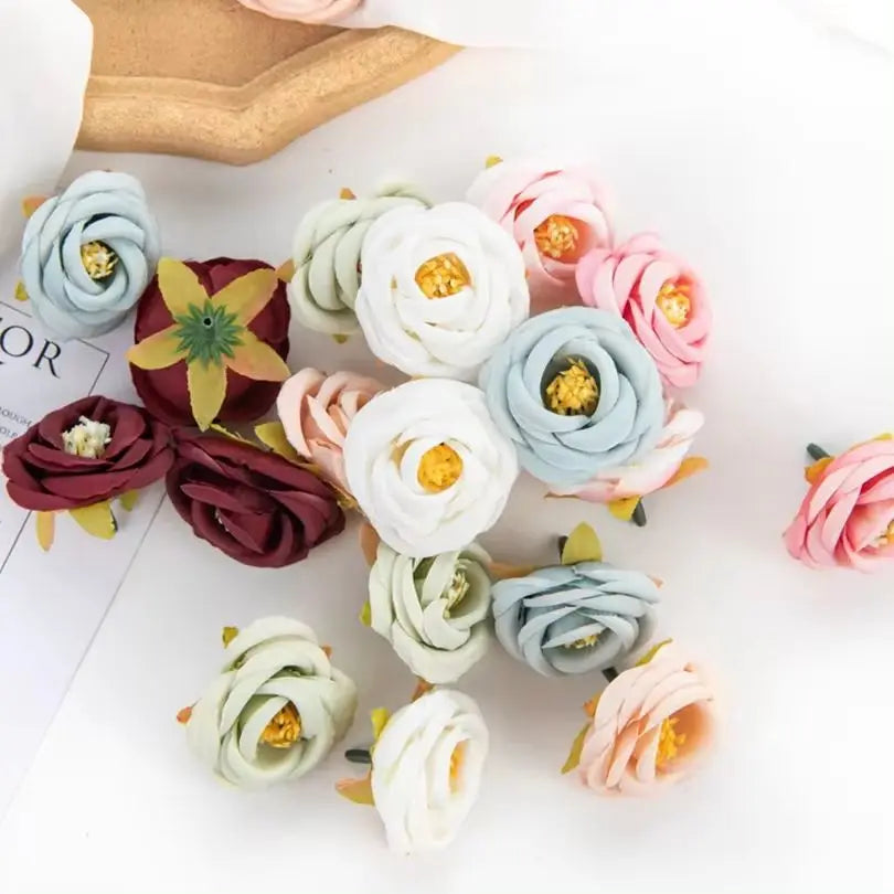 Silk Tea Rose Buds – Artificial Flowers for Home & Wedding Decor Artificial Silk Flowers Axl