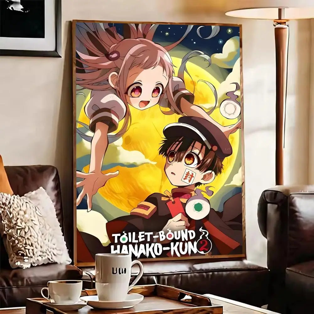Hanako-kun Anime Self-Adhesive Wall Poster | Sticker Art Anime Wall Poster Axl