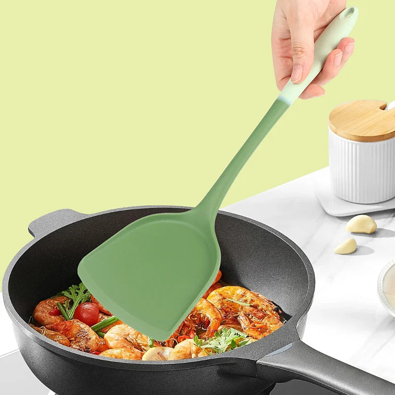 6-Piece Silicone Kitchen Utensil Set – Non-Stick Safe Tools Silicone Utensil Set Axl