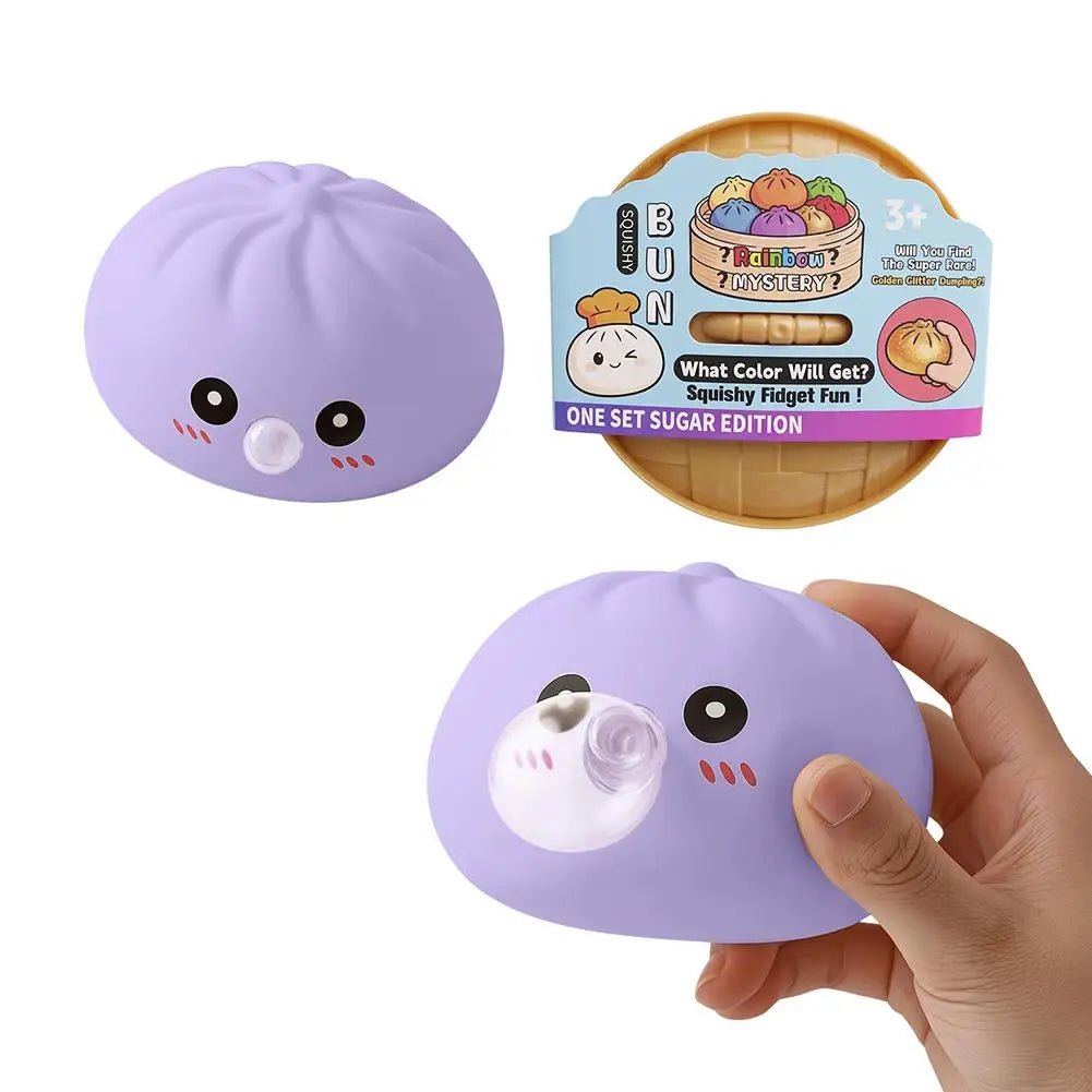 Squishy Dumpling Fidget Toy – Slow Rising Bubble Sensory Ball Squishy Fidget Toy Axl Purple