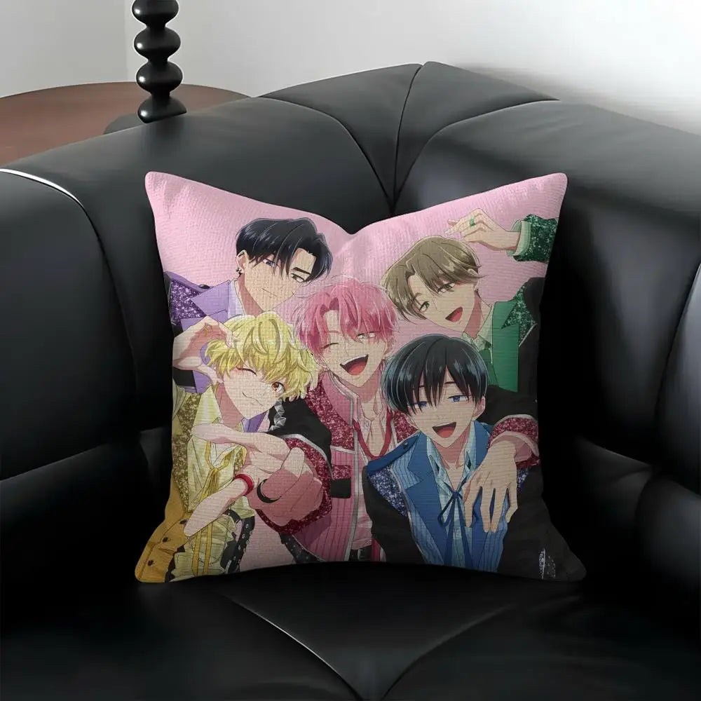 Anime Linen Cushion Cover – Sofa, Bedroom & Chair Pillow Case Linen Cushion Cover Axl