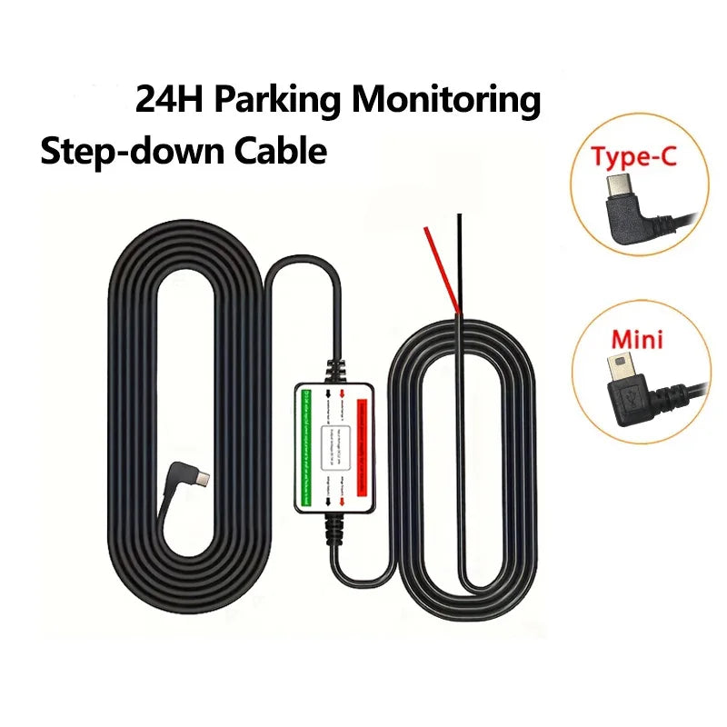 Dash Cam Hardwire Kit USB & USB-C Car Charger DC 12-30V to 5V Dash Cam Hardwire Kit Axl