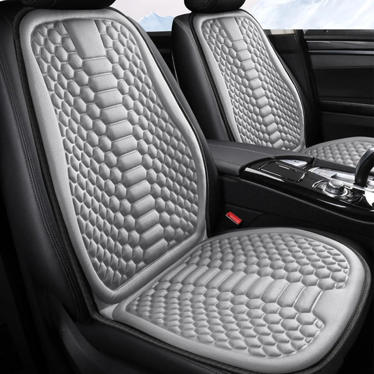 Cooling Car Seat Cushion – Breathable Ice Silk Massage Pad Car Seat Cushion Axl