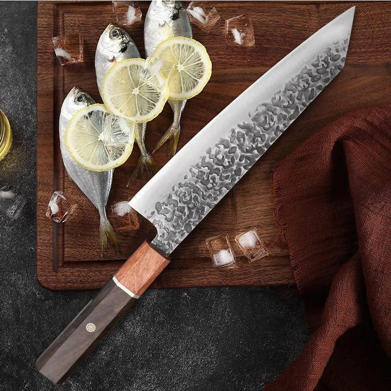 WXCOO Professional Chef Knife Set – Santoku & Meat Cleaver Chef Knife Set Axl