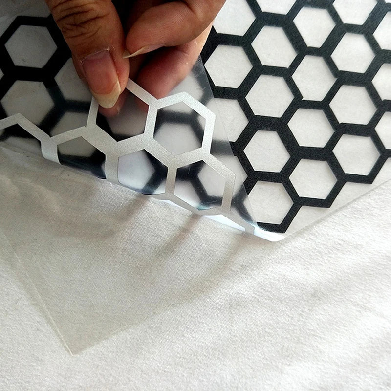 Honeycomb Motorcycle Helmet Decal – Waterproof PET Sticker Motorcycle Decal Axl