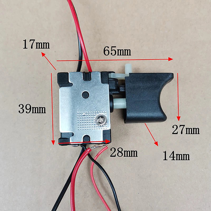 DC Cordless Drill Trigger Switch – Dustproof Speed Control Drill Trigger Switch Axl onesize
