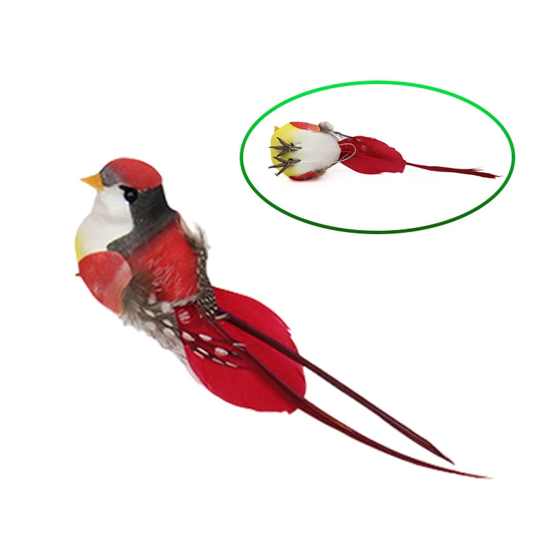 Swallow Tail Bird Clip – Handmade Artificial Bird Ornament Artificial Bird Ornament Axl A2