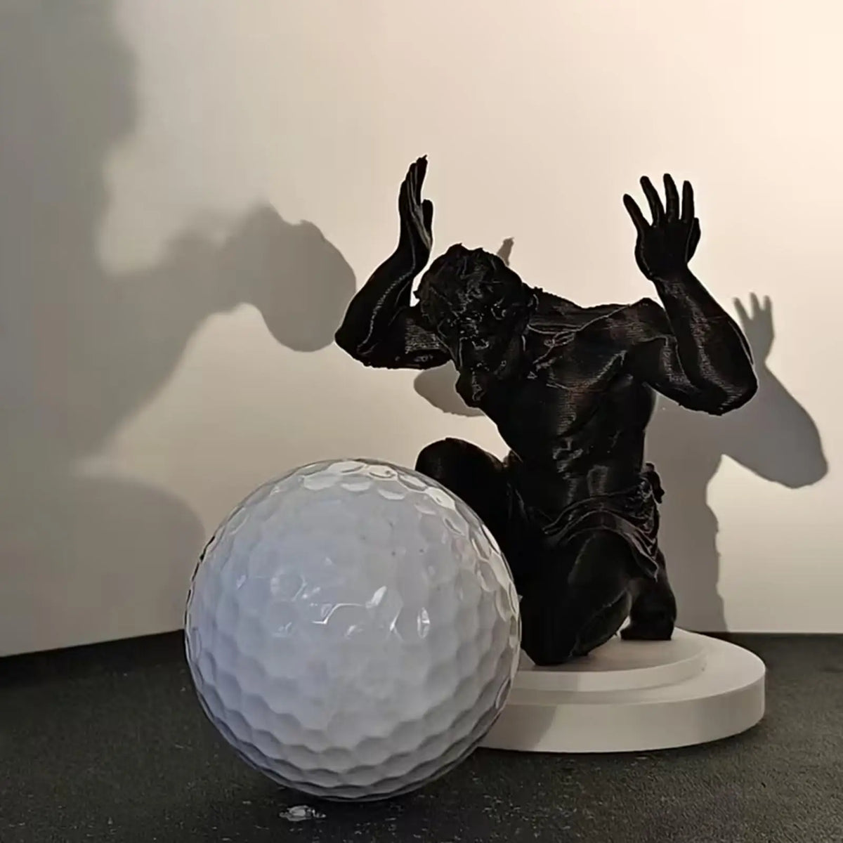 Sculptural Golf Ball Holder Display Stand – Artistic Design Golf Ball Display Axl