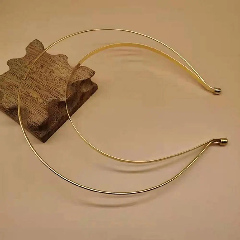 Korean Metal Crown Headband – Multi-Layer Non-Slip Hair Hoop Metal Crown Headband Axl gold-2layer