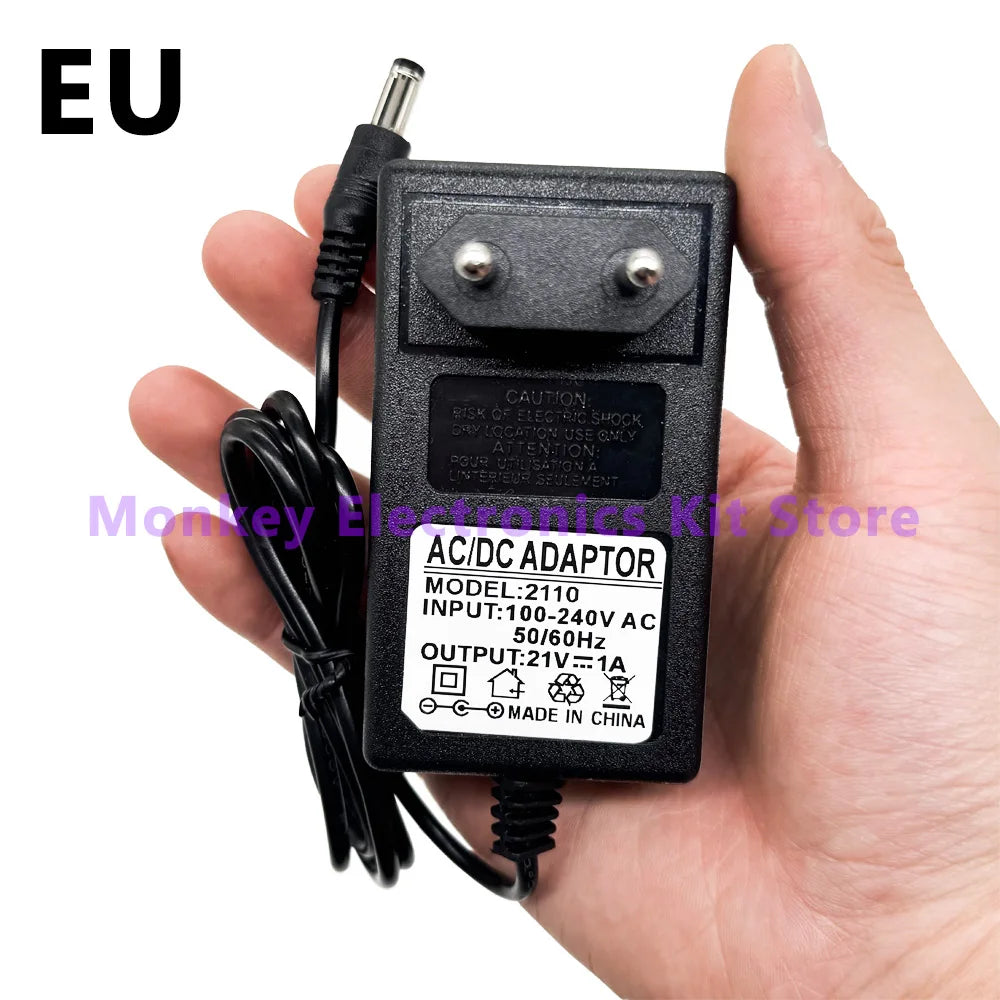 21V Lithium Battery Charger for 18V Electric Drill | EU/US Plug Battery Charger Axl