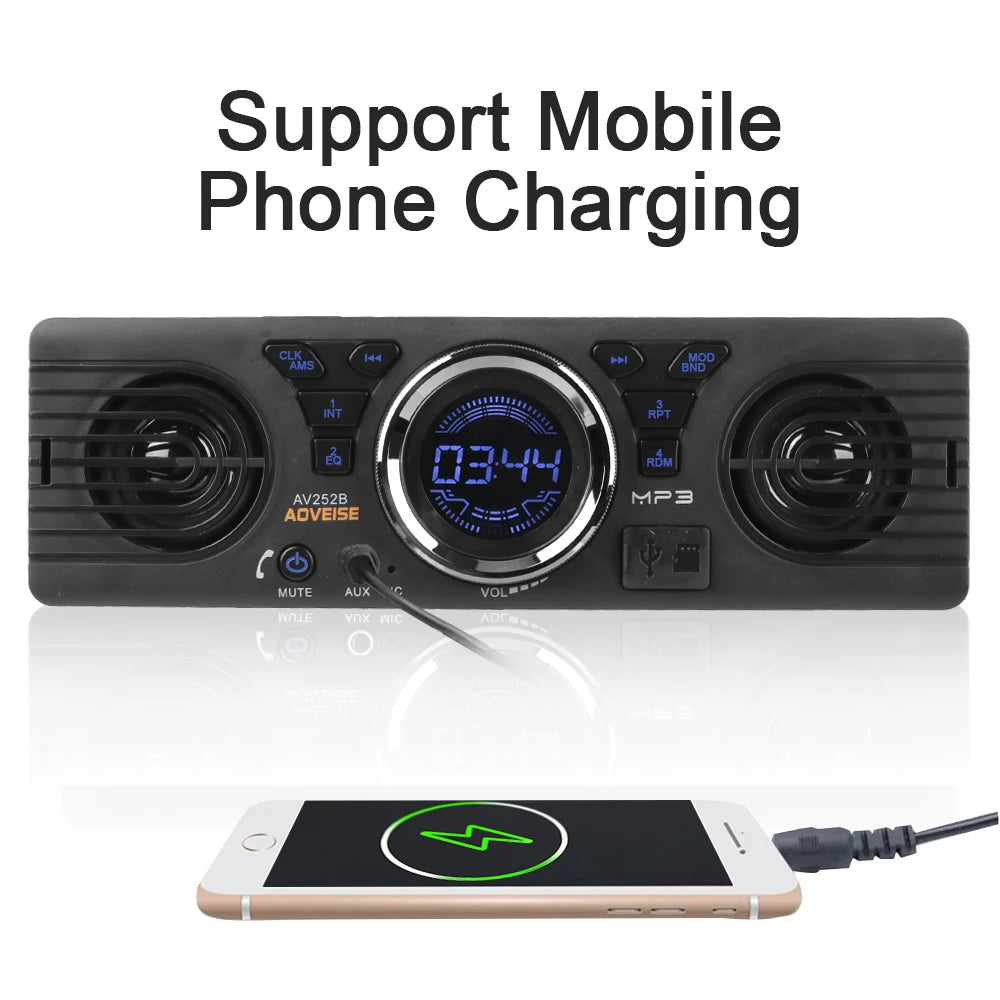 1 Din Car Radio – Bluetooth, FM, MP3, USB & AUX Input Car Radio Stereo Axl