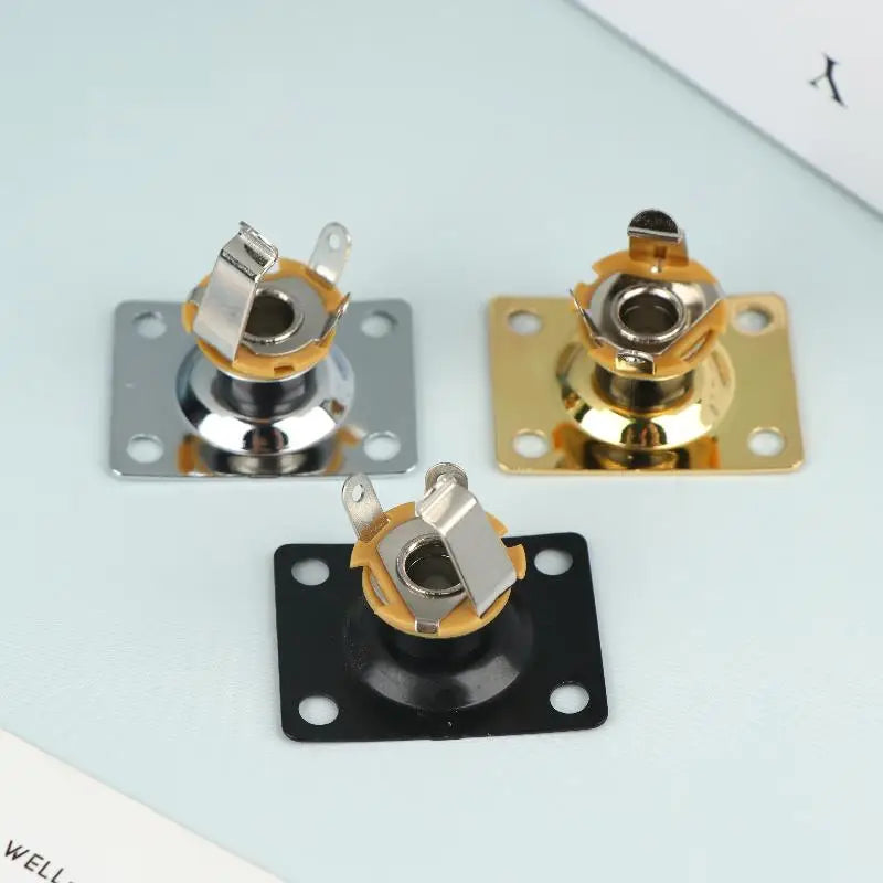 Electric Guitar Output Jack Plate – Square Metal Socket Guitar Jack Plate Axl