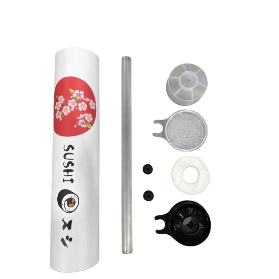 Round Sushi Push Box Mold – Cone Paper Bucket with Sauce Straw Sushi Packaging Box Axl A2
