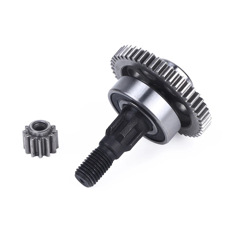 Lawn Mower 47-Groove Gear Set with Shaft & Pinion – 2 Pcs Lawn Mower Gear Parts Axl