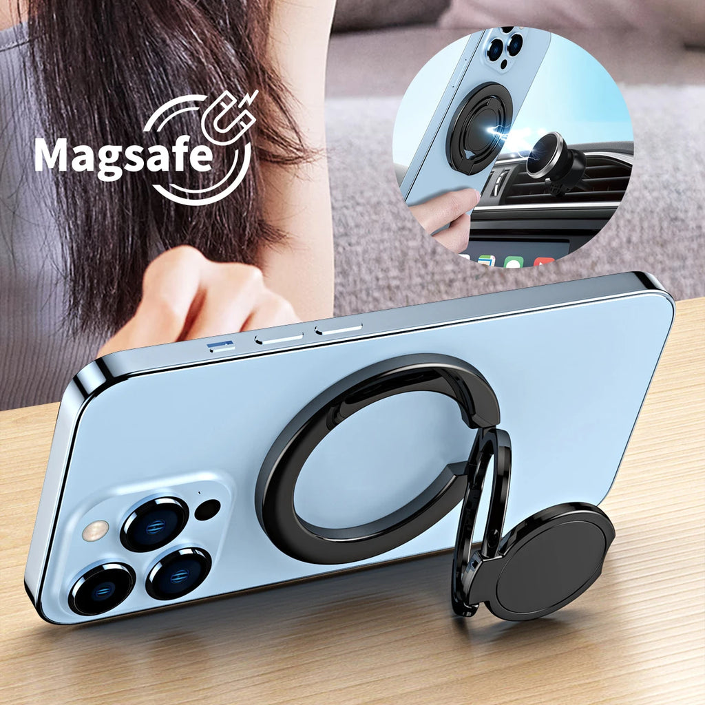 Magnetic Foldable Ring Grip & Stand for MagSafe iPhone Phone Ring Stand Axl