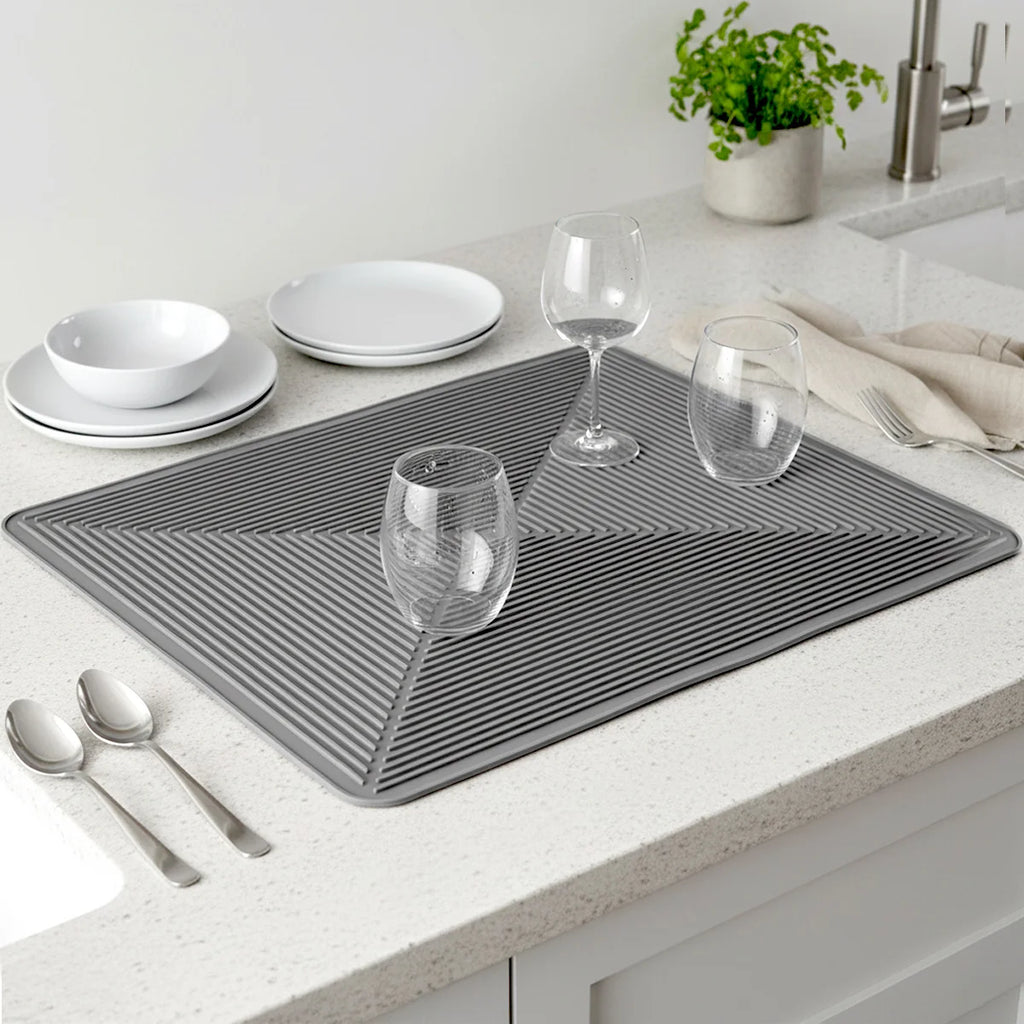 Leeseph Silicone Sink Pad – Non-Slip Heat Resistant Drying Mat Silicone Drying Mat Axl