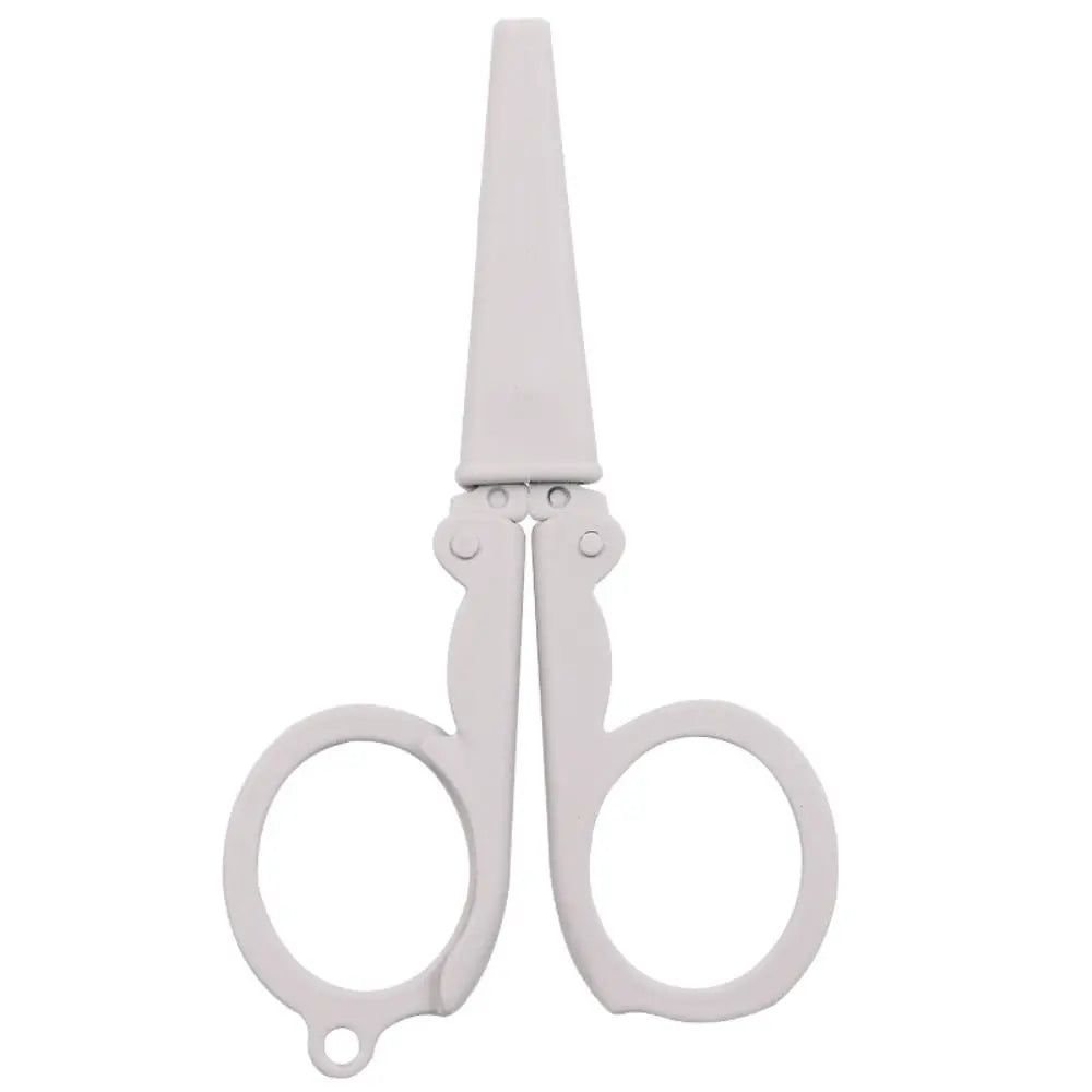 Morandi Folding Scissors – Stainless Steel Keychain Cutter Folding Scissors Axl Beige