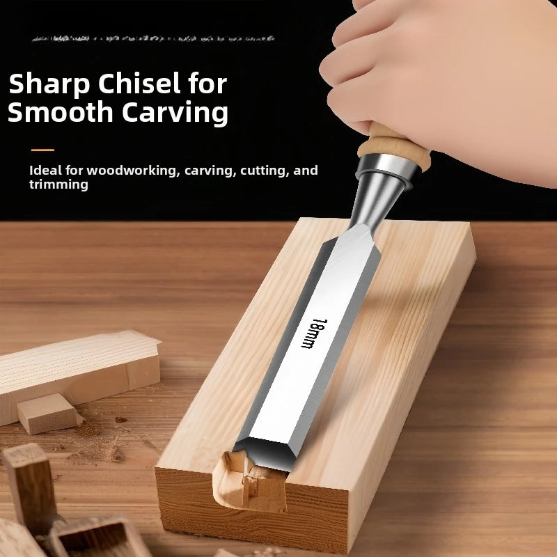 4-Piece Wood Chisel Set – 6/12/18/24mm Carving Kit Wood Chisel Set Axl China Mainland