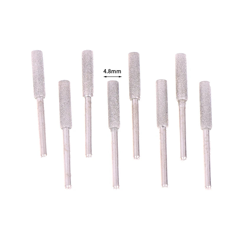 8-Piece Titanium Diamond Chainsaw Sharpener Bits 4/4.8/5.5mm Chainsaw Sharpener Bits Axl A2