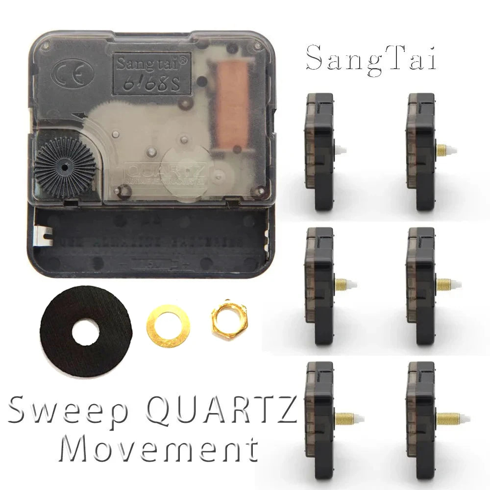 Silent Sweep Quartz Clock Movement – Long Shaft DIY Kit Clock Movement Kit Axl