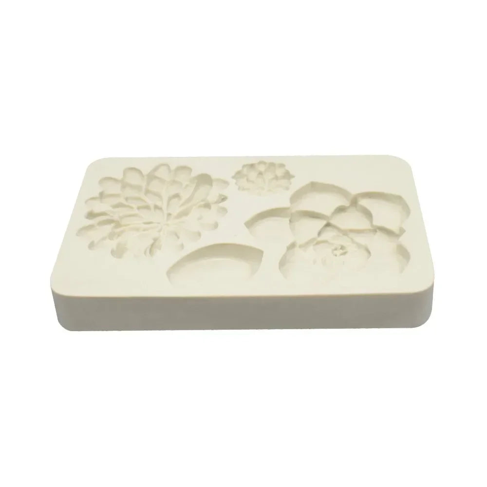 Succulent Silicone Mold – Fondant & Chocolate Cake Decorating Silicone Baking Mold Axl B