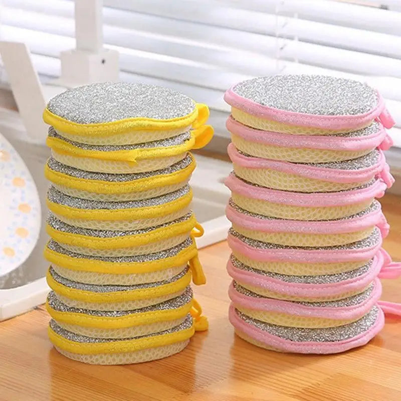 Double-Sided Dishwashing Sponge Pads 5 or 10 Pack Dishwashing Sponge Set Axl