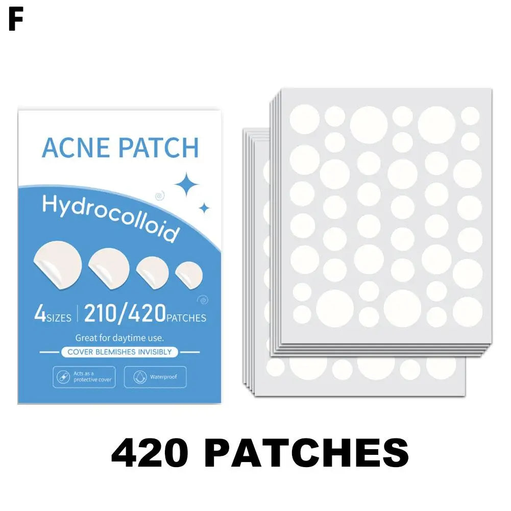 Hydrocolloid Pimple Patches – Full Face, Gentle Acne Patches Acne Patch Axl f 420pcs
