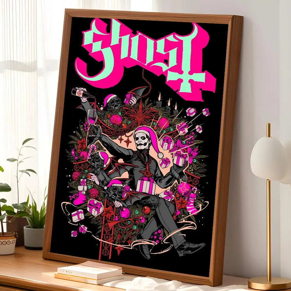 Band Ghost Self-Stick Wall Art Poster – Waterproof HD Decor Wall Art Poster Axl