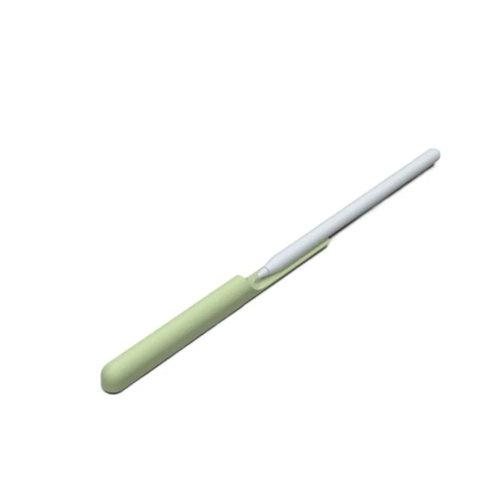 Silicone Stylus Pen Holder – Self-Adhesive Flexible Pen Clip Stylus Pen Holder Axl Green
