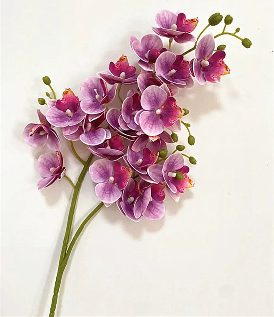 Real Touch Artificial Orchid – 21-Head Mini Phalaenopsis Branch Artificial Flower Branch Axl 11