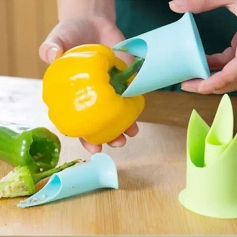 2-Piece Pepper & Tomato Corer Set – Easy Seed Remover Tool Vegetable Corer Set Axl