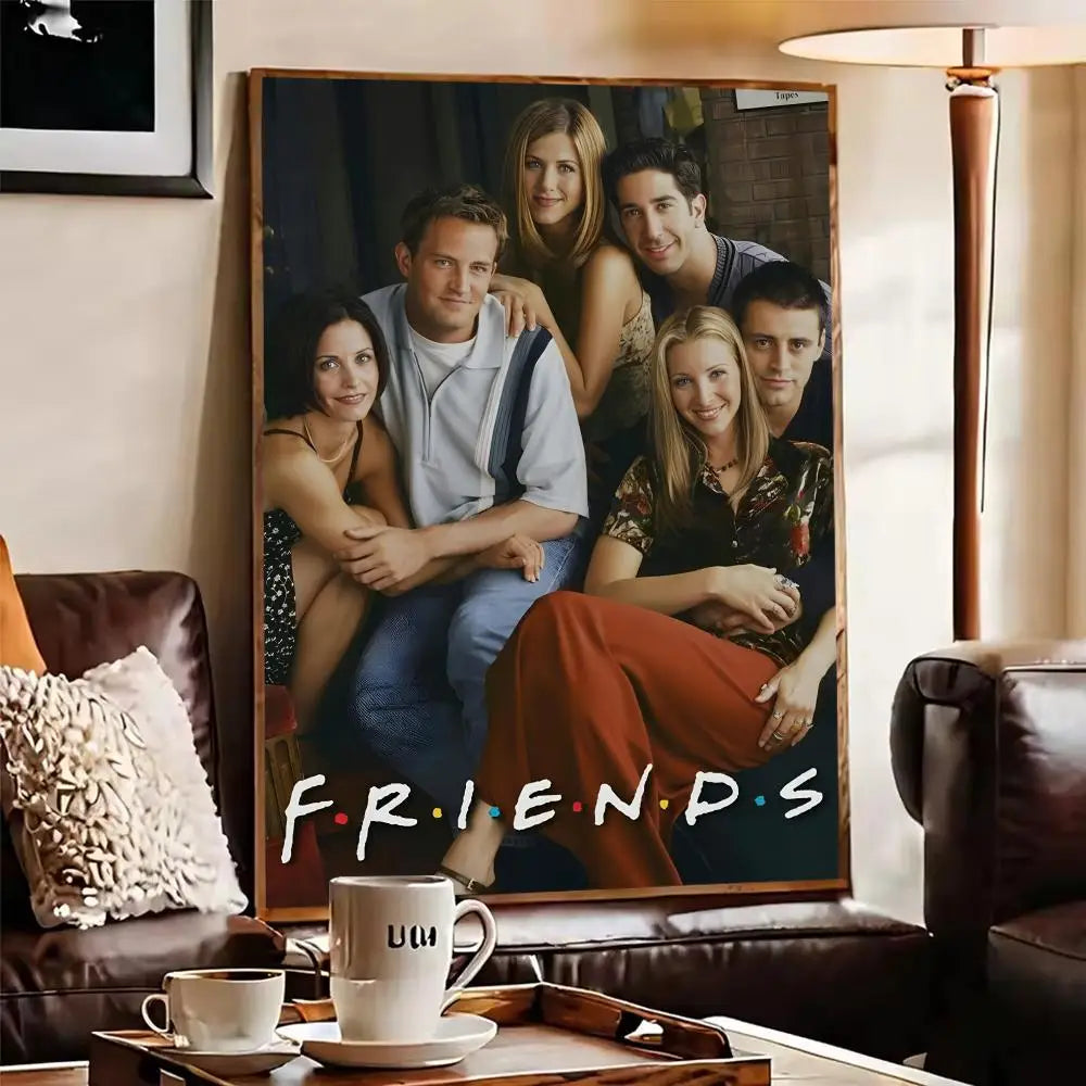 Friends TV Show Self-Adhesive Wall Poster | Home & Office Art Self-Adhesive Wall Poster Axl