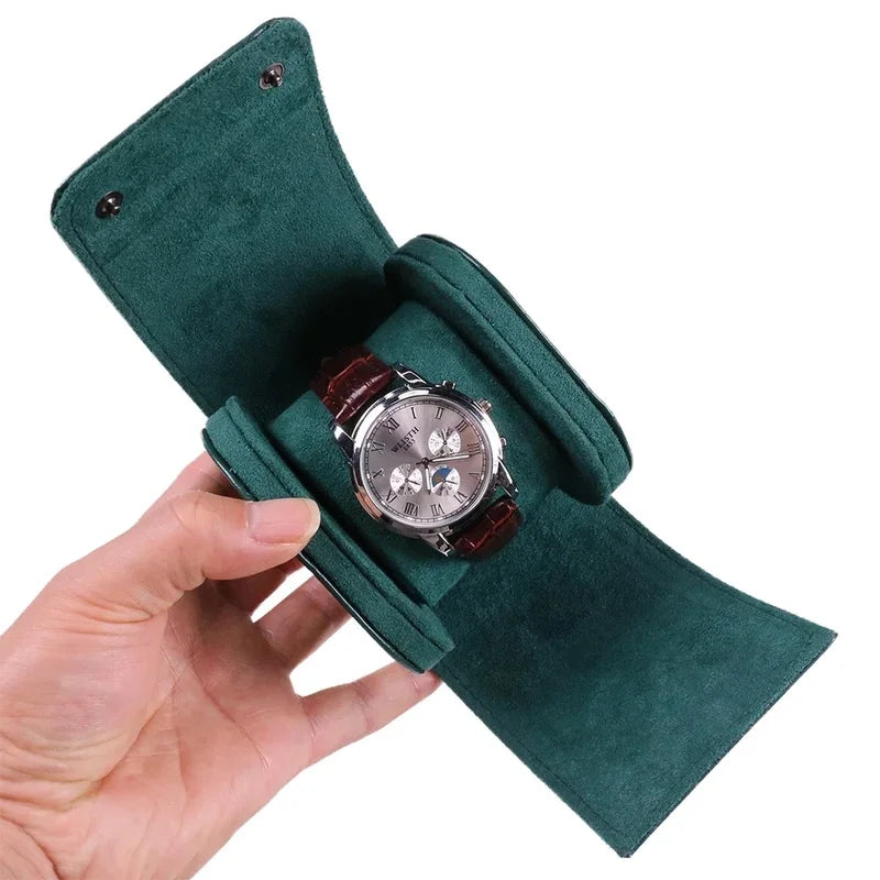 PU Leather Travel Watch Case – Dustproof Watch Storage Box Watch Storage Box Axl