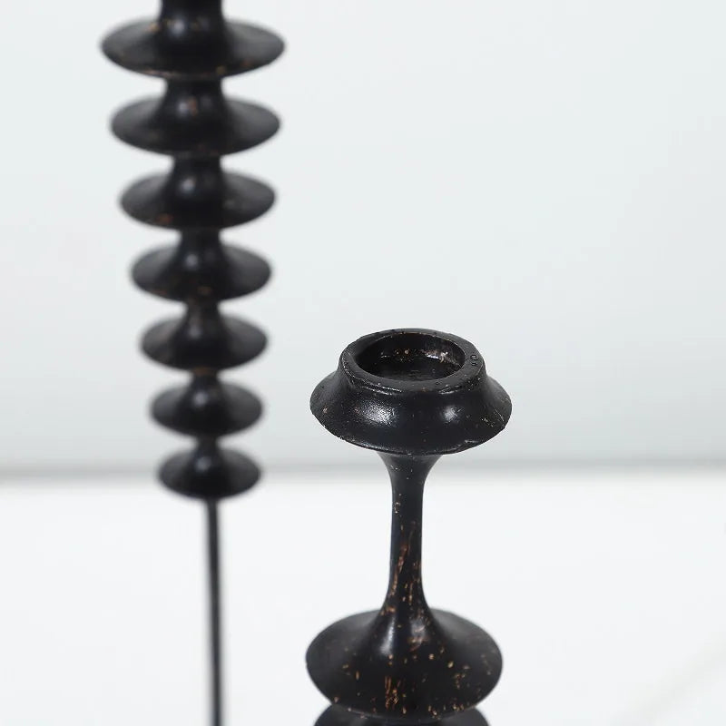 Elegant Vintage Candlestick Holder – Luxury Resin Candelabra Candle Holder Axl