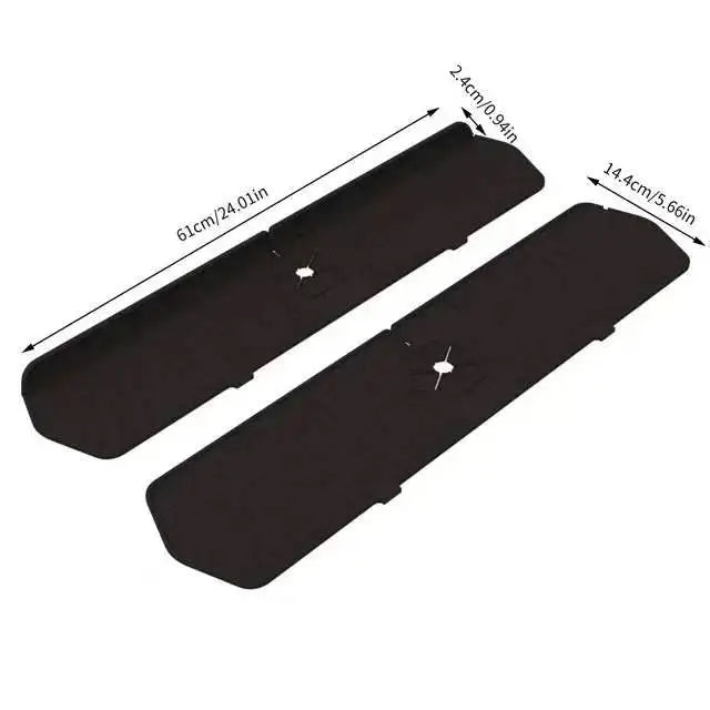 Silicone Sink Faucet Mat – Splash Guard & Countertop Protector Sink Faucet Mat Axl 61cm Blcak
