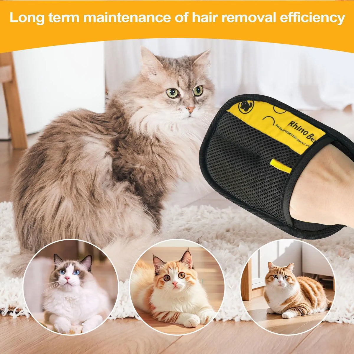 Pet Hair Remover Gloves – Reusable Shedding Mitt for Cats & Dogs Pet Grooming Glove Axl