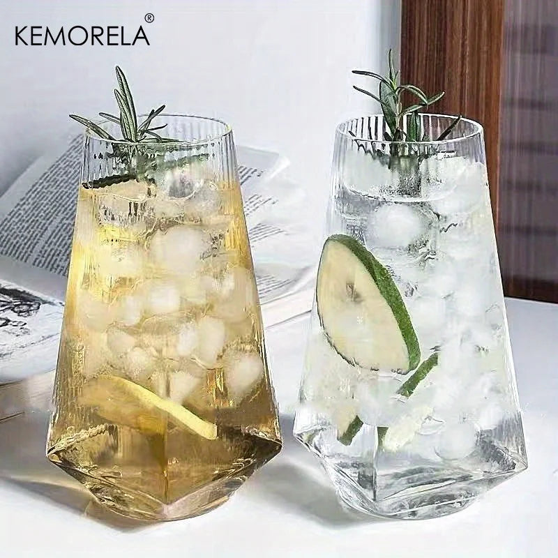 KEMORELA 500ml Geometric Highball Glass | Modern Cocktail Glass Highball Glass Axl