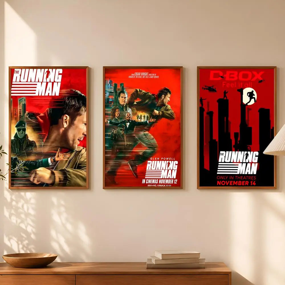 The Running Man HD PVC Self-Stick Wall Art Poster | Waterproof Wall Art Poster Axl