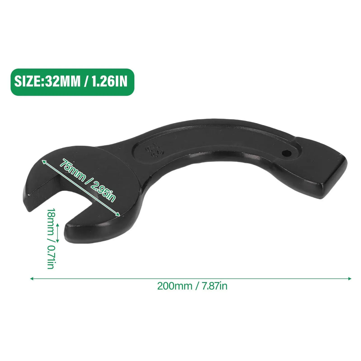 Open End Ratchet Wrench 27–85mm Bent Handle Tapping Spanner Ratchet Wrench Axl 32mm China Mainland