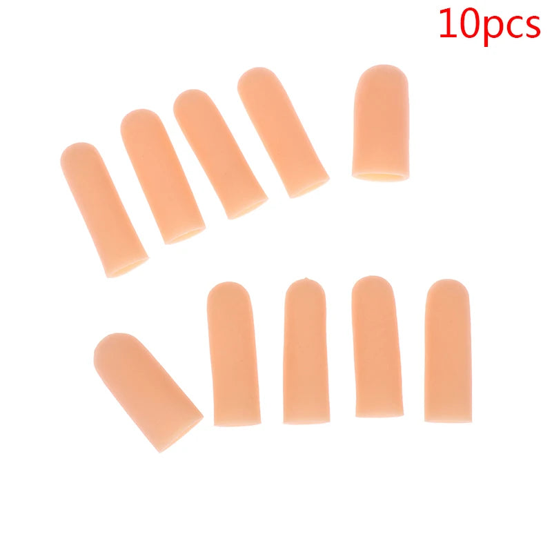 Silicone Gel Finger Protectors 10-Pack – Thumb & Toe Caps Finger Toe Protectors Axl