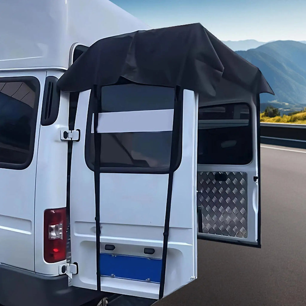 Rear Door RV Awning – Waterproof Van & Campervan Canopy RV Rear Door Awning Axl