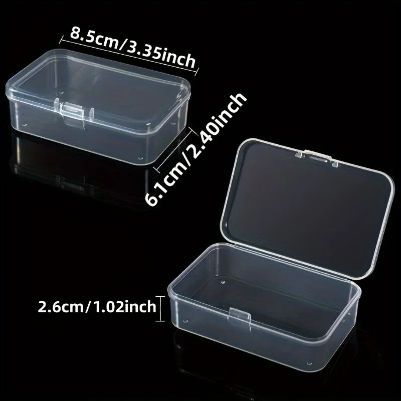 3-Pack Clear Plastic Storage Boxes – Beads, Jewelry & Crafts Plastic Storage Box Axl