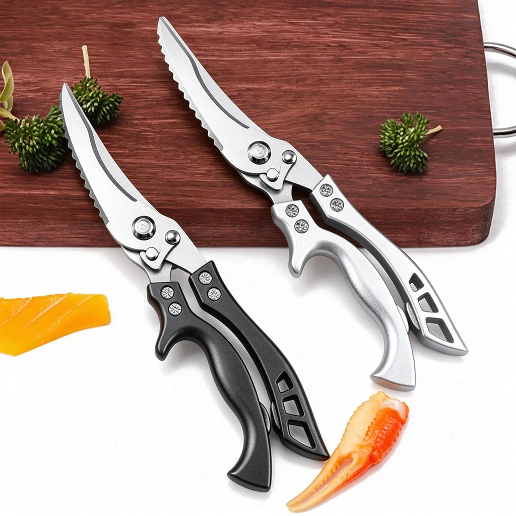 Heavy Duty Stainless Steel Kitchen Shears – Poultry & Seafood Kitchen Shears Axl