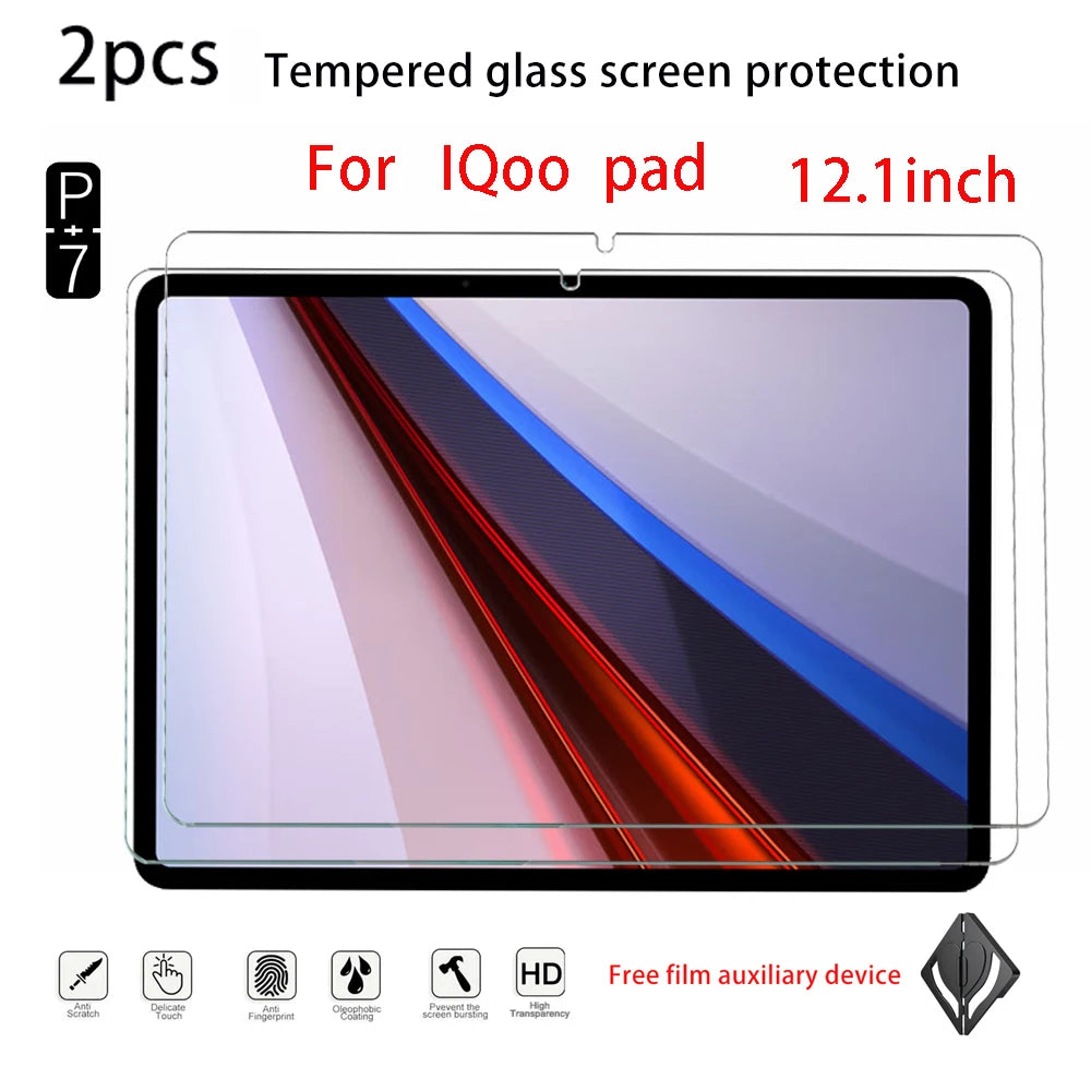 2-Pack Tempered Glass Screen Protector – VIVO Pad 2, Pad 3 & iQOO Pad Tablet Screen Protector Axl for iQoo pad