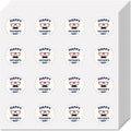 128Pcs Father's Day Round Stickers – Waterproof Vinyl Decals Craft Stickers Axl AECH04-17898