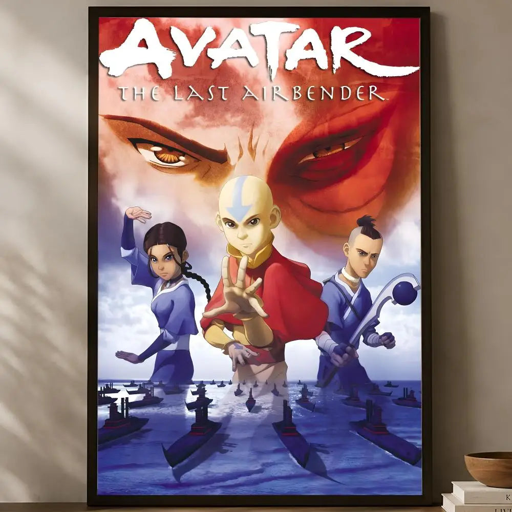 Avatar The Last Airbender Self-Stick HD Wall Art Poster Wall Art Poster Axl White07 40X50cmNoframe