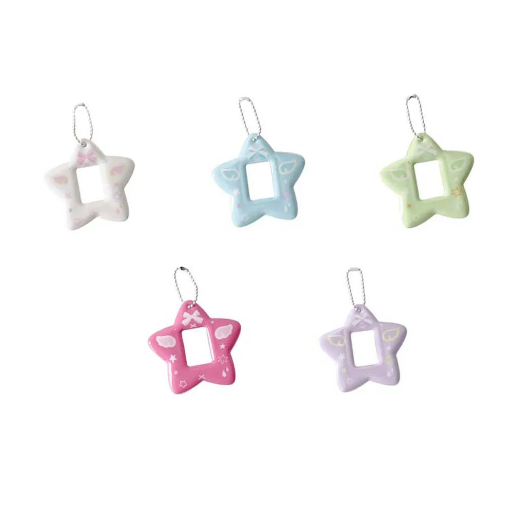 Mini Photocard Holder Keychain – Korean Ins Style PVC Card Frame Photocard Holder Keychain Axl