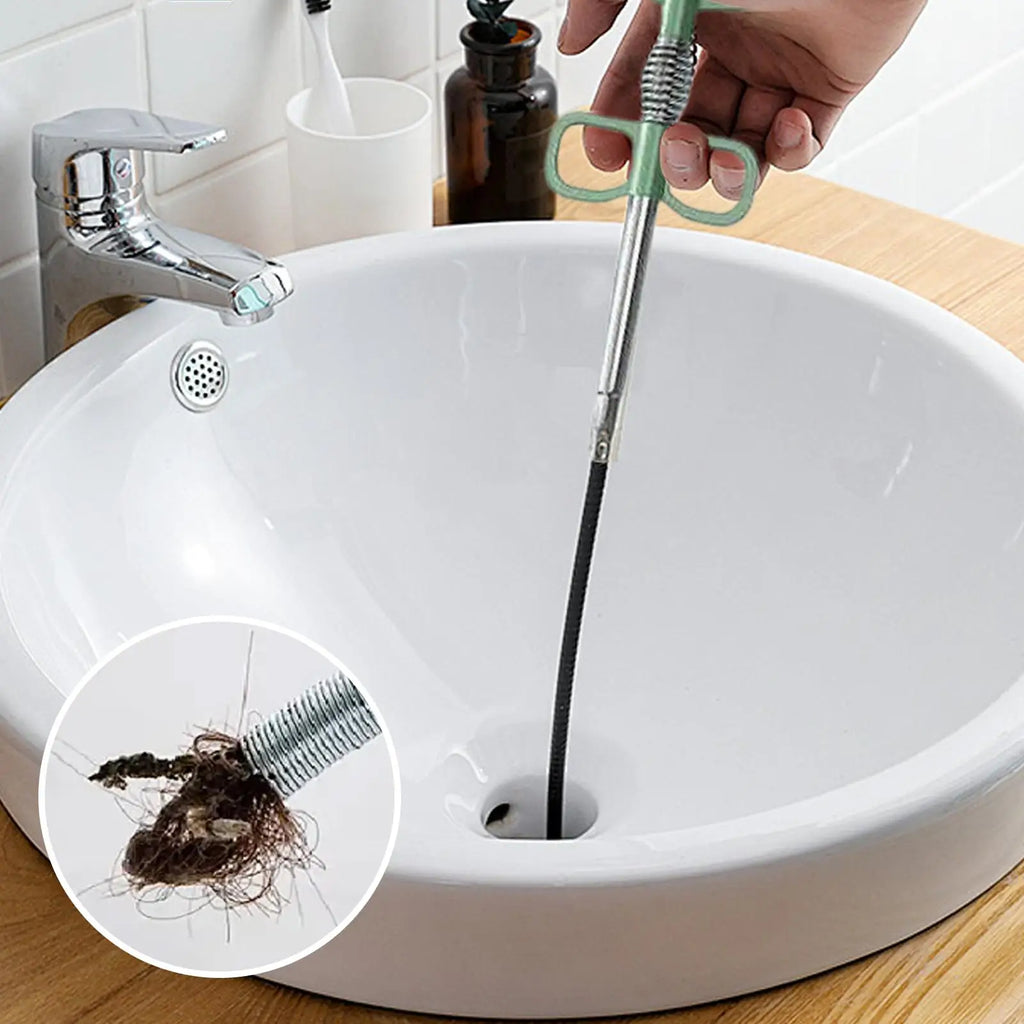 4-Claw Drain Snake Auger – Rustproof, Non-Slip Handle Drain Snake Auger Axl