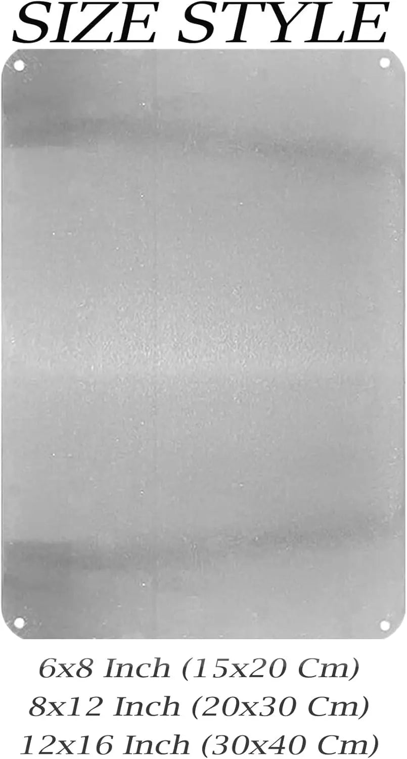 Rustic Aluminum Metal Wall Sign – 24/7 Security Decor Metal Wall Sign Axl