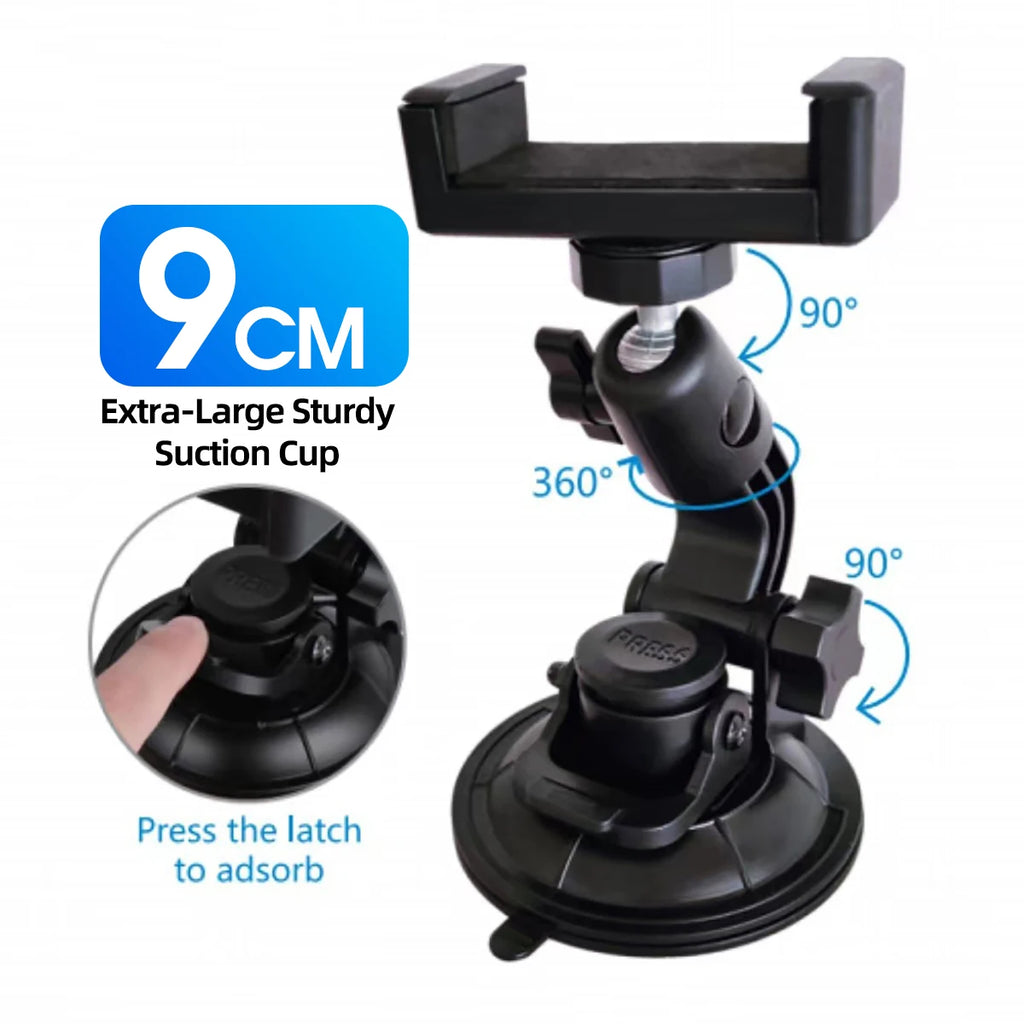 Universal Car Phone Holder – 360° Suction Cup Windshield Mount Car Phone Mount Axl
